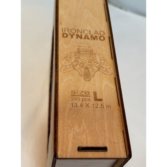 Creative Wooden Puzzles Set W/ Ironclad Dynamo Ocean Mug & Mechanical Steam Trai - Picture 8 of 16